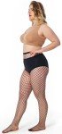 Sexy Plus Size Fishnet Thigh High Stockings