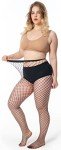 Sexy Plus Size Fishnet Thigh High Stockings