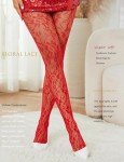 Gulinala Floral Lace Fishnet Tights for Women