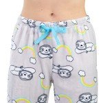 Cozy Sloth Fleece Pajama Pants for Women