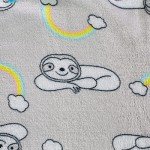Cozy Sloth Fleece Pajama Pants for Women