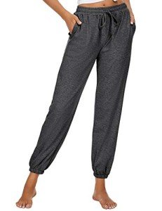 AKEWEI Women's Soft Jogger Pajama Pants with Pockets