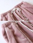 Cozy Pink Fleece Pajama Bottoms for Women