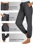 AKEWEI Women's Soft Jogger Pajama Pants with Pockets