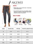 AKEWEI Women's Soft Jogger Pajama Pants with Pockets