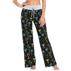 Ollabaky Women's Wide Leg Christmas Pajama Pants