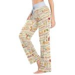 Ollabaky Women's Wide Leg Pajama Pants - Multi
