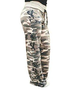 Women's American Flag Loungewear Pants in Light Camo