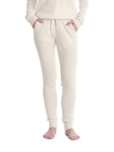 Ivory Women's Cashmere Ribbed Loungewear Set