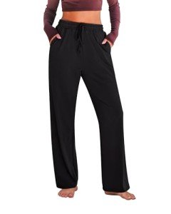 High Waisted Wide Leg Lounge Pants for Women