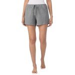 Nautica Women's Lightweight Cotton Sleep Shorts - Grey