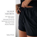 Nautica Women's Lightweight Cotton Sleep Shorts - Grey