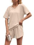 Cozy Oatmeal Two-Piece Women's Pajama Set