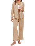 Cozy Khaki 2-Piece Women's Pajama Set