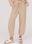 SHEWIN Women's Waffle Lounge Set in Khaki