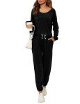 Cozy Black 2-Piece Women's Lounge Set