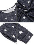 Ekouaer Women's Star Print Pajama Set with Pockets