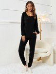 Cozy Black 2-Piece Women's Lounge Set