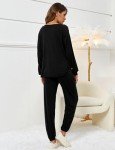 Cozy Black 2-Piece Women's Lounge Set
