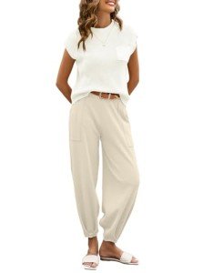 Cozy Women's 2 Piece Sweater Set with Pants