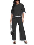 Famulily Women's Knit Loungewear Set - Black