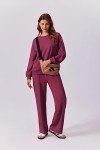 Hot Pink Women's 2-Piece Sweat Suit Set