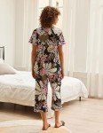Ekouaer Women's Short Sleeve Pajama Set with Pockets