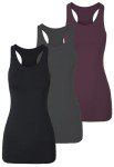 Extra Long Sleeveless Tank Tops for Women - 3 Pack