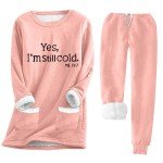 Cozy Women's Fleece Pajamas Set - 2 Piece