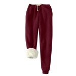 Cozy Red Women's Two-Piece Tracksuit Set