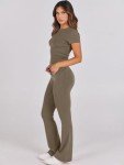 ANRABESS Women's 2 Piece Lounge Set – Coffee Grey