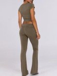 ANRABESS Women's 2 Piece Lounge Set – Coffee Grey