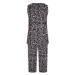 Women's Summer 2-Piece Capri Loungewear Set