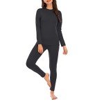 Cozy Fleece-Lined Thermal Underwear Set for Women