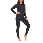 Cozy Fleece-Lined Thermal Underwear Set for Women