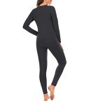 Cozy Fleece-Lined Thermal Underwear Set for Women