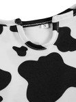 Cute 2-Piece Cow Print Pajama Set for Women