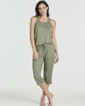 Women’s Pajama Set: Tank & Capri Pants