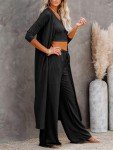 Fessceruna Women's 3 Piece Lounge Set - Black