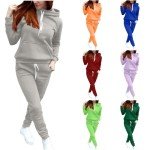 Cozy Plus Size 2-Piece Women's Sweatsuit Outfit