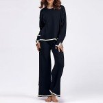 Cozy Knit Lounge Set for Women - Sweater & Pants