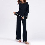 Cozy Knit Lounge Set for Women - Sweater & Pants