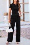 Summer Knit 2-Piece Women's Outfit Set - Black