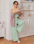 Ekouaer Women's Light Green Lounge Set - XXL