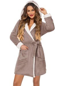 Cozy Women's Plush Fleece Kimono Robe
