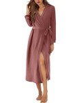 Lightweight Long Waffle Robe for Women
