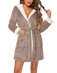 Cozy Women's Plush Fleece Kimono Robe