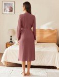 Lightweight Long Waffle Robe for Women