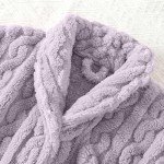 Cute Twist Button Robe - Soft and Cozy