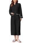 Ekouaer Women’s Fleece Zipper Robe with Pockets